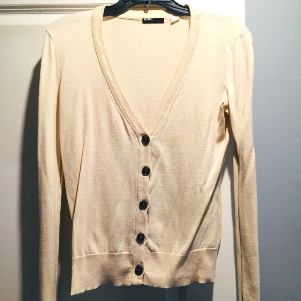 BOG Tan Button Sweater
